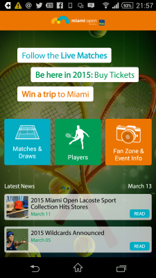 Screenshot of the application Miami Open - #1