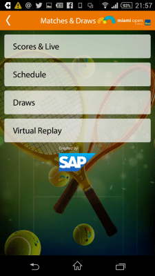 Screenshot of the application Miami Open - #4