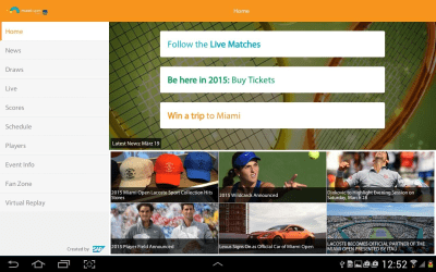 Screenshot of the application Miami Open - #7