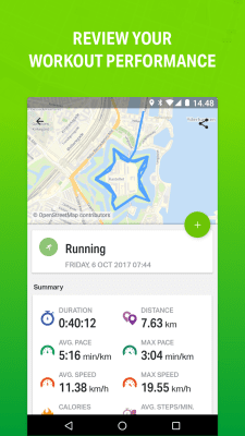 Screenshot of the application Endomondo Running Cycling Walking - #3
