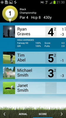 Screenshot of the application Golfshot Lite - #3