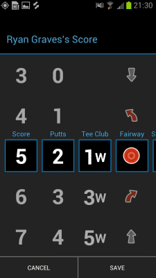 Screenshot of the application Golfshot Lite - #4