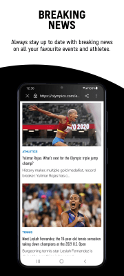 Screenshot of the application The Olympics: sports news - #3