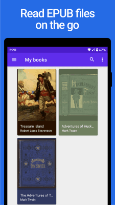 Screenshot of the application Lithium: EPUB Reader - #1