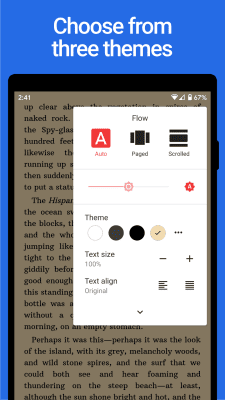 Screenshot of the application Lithium: EPUB Reader - #3