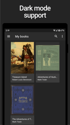 Screenshot of the application Lithium: EPUB Reader - #4