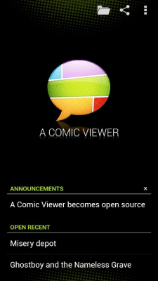 Screenshot of the application Droid Comic Viewer - #2