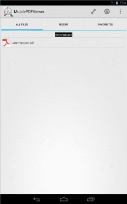 Screenshot of the application MobilePDFViewer (Free) - #3