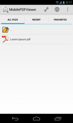 Screenshot of the application MobilePDFViewer (Free) - #5