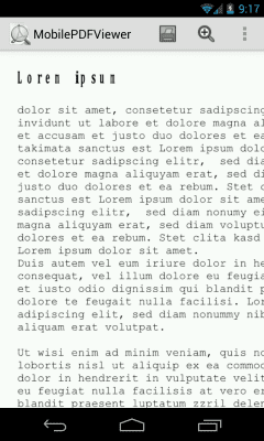 Screenshot of the application MobilePDFViewer (Free) - #6