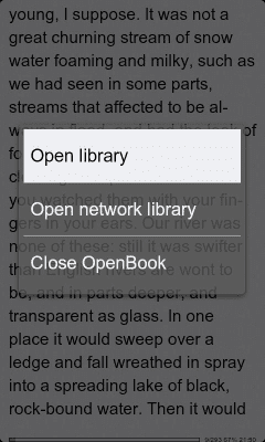 Screenshot of the application Open Book Reader - #4