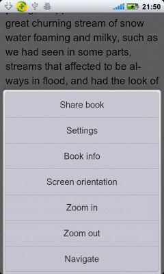 Screenshot of the application Open Book Reader - #6