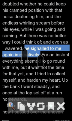 Screenshot of the application Open Book Reader - #7