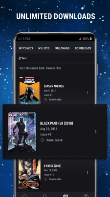 Screenshot of the application Marvel Unlimited - #5