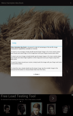 Screenshot of the application Men's hairstyles Idea Book - #4