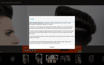 Screenshot of the application Men's hairstyles Idea Book - #8