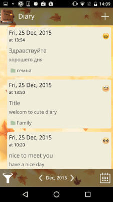 Screenshot of the application Diary Locked - #1