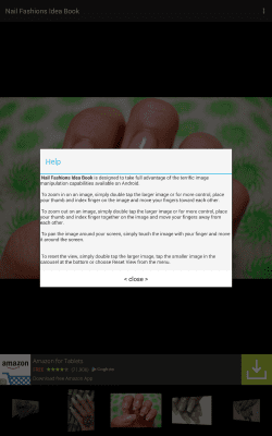 Screenshot of the application Nail Fashion Idea Book Lite - #3