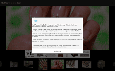 Screenshot of the application Nail Fashion Idea Book Lite - #5