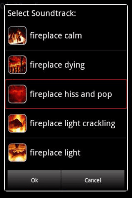 Screenshot of the application Fireplace - #2