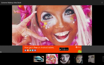 Screenshot of the application Extreme Makeup Idea Book - #3
