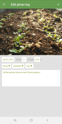 Screenshot of the application Garden Manager : Plant Alarm - #5