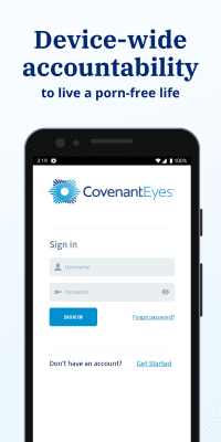 Screenshot of the application Covenant Eyes - #1