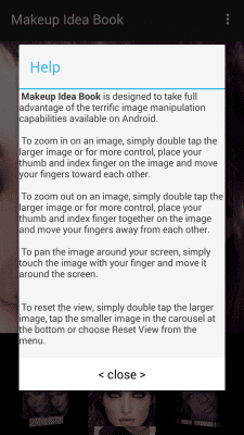 Screenshot of the application Book Makeup Ideas - #5
