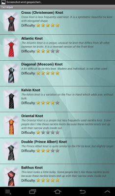 Screenshot of the application Tie Platinum Tie - #11