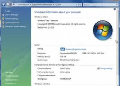 Screenshot of the application Windows Vista and Windows Server 2008 Service Pack 2 (SP2) - #1