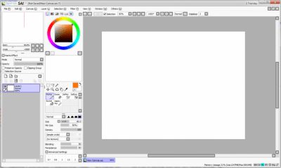 Screenshot of the application PaintTool SAI - #1