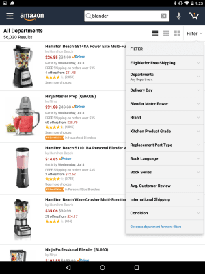 Screenshot of the application Amazon for Tablets - #7