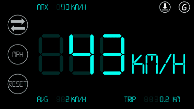 Screenshot of the application Simple Speedometer HUD - #3