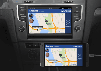 Screenshot of the application Glympse for Auto - Share GPS - #1