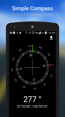 Screenshot of the application Simple Compass - #1