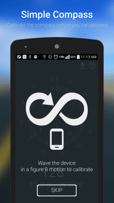 Screenshot of the application Simple Compass - #3
