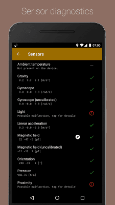 Screenshot of the application GPS Status & Toolbox - #7