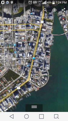 Screenshot of the application Simple GPS Coordinate Display - #3