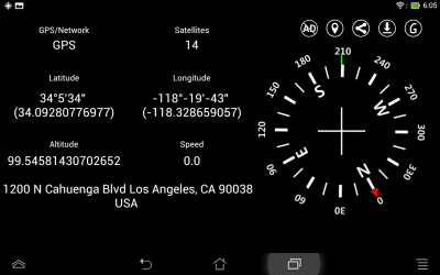 Screenshot of the application Simple GPS Coordinate Display - #12