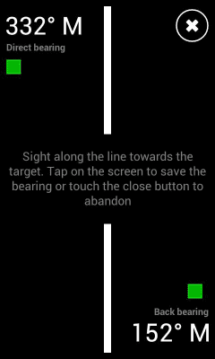 Screenshot of the application Digital Field Compass - #5