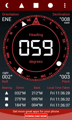 Screenshot of the application Digital Field Compass - #6