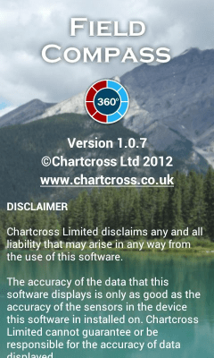 Screenshot of the application Digital Field Compass - #7