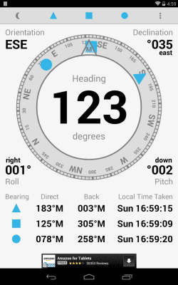 Screenshot of the application Digital Field Compass - #9