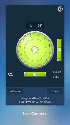 Screenshot of the application Compass - Bubble Level - #1