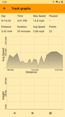 Screenshot of the application Open GPS Tracker - #5