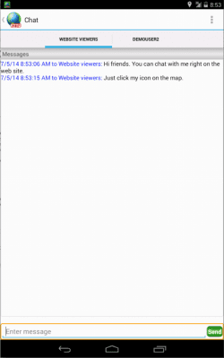 Screenshot of the application Real-Time GPS Tracker 2 - #3