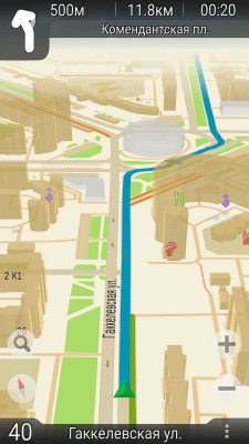 Screenshot of the application TourMap GPS navigator - #1