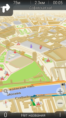 Screenshot of the application TourMap GPS navigator - #2