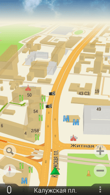 Screenshot of the application TourMap GPS navigator - #4