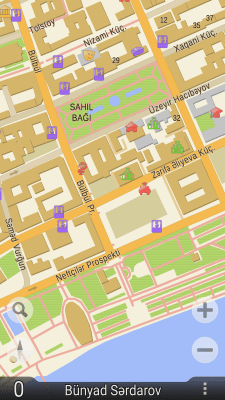 Screenshot of the application TourMap GPS navigator - #7